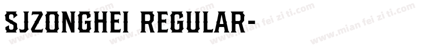 SJzonghei Regular字体转换